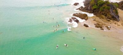 Australians surfing at the beach.